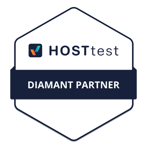 Hosttest Diamond Partner Badge